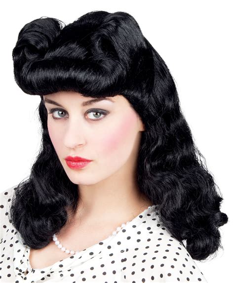 retro style wigs|vintage wigs from the 1940s.